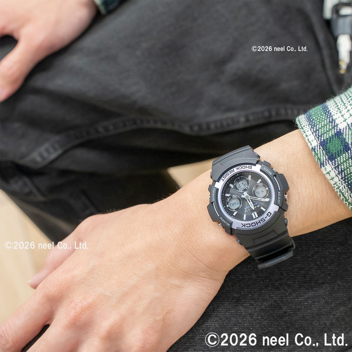 G-SHOCK 電波 ソーラー 電波時計 カシオ Gショック CASIO ファイアー・パッケージ FIRE PACKAGE’25 アナデジ 腕時計 メンズ AWG-M100FP-1A2JR