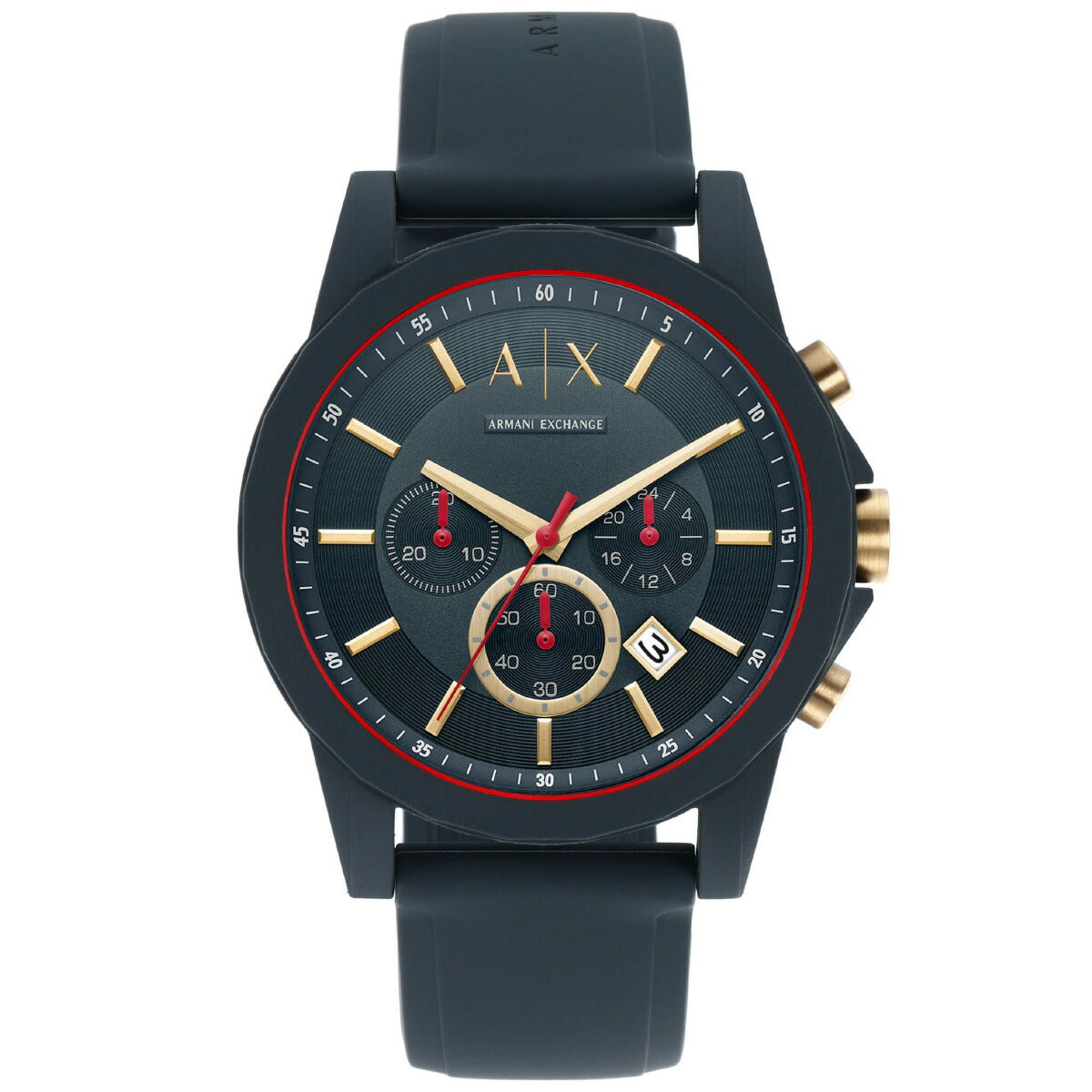 A|X アルマーニ エクスチェンジ ARMANI EXCHANGE 腕時計 メンズ クロノグラフ シリコンウォッチ AX1335