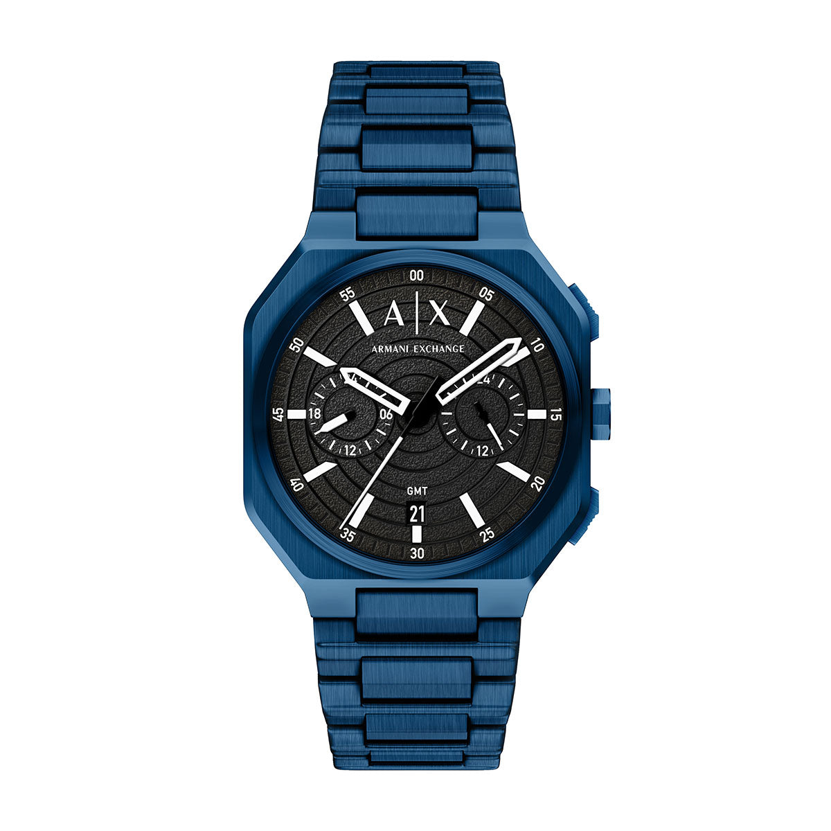 A|X アルマーニ エクスチェンジ ARMANI EXCHANGE 腕時計 メンズ デュアルタイム BASS ステンレススチール AX1477【60回分割手数料無料！】【2026新作】