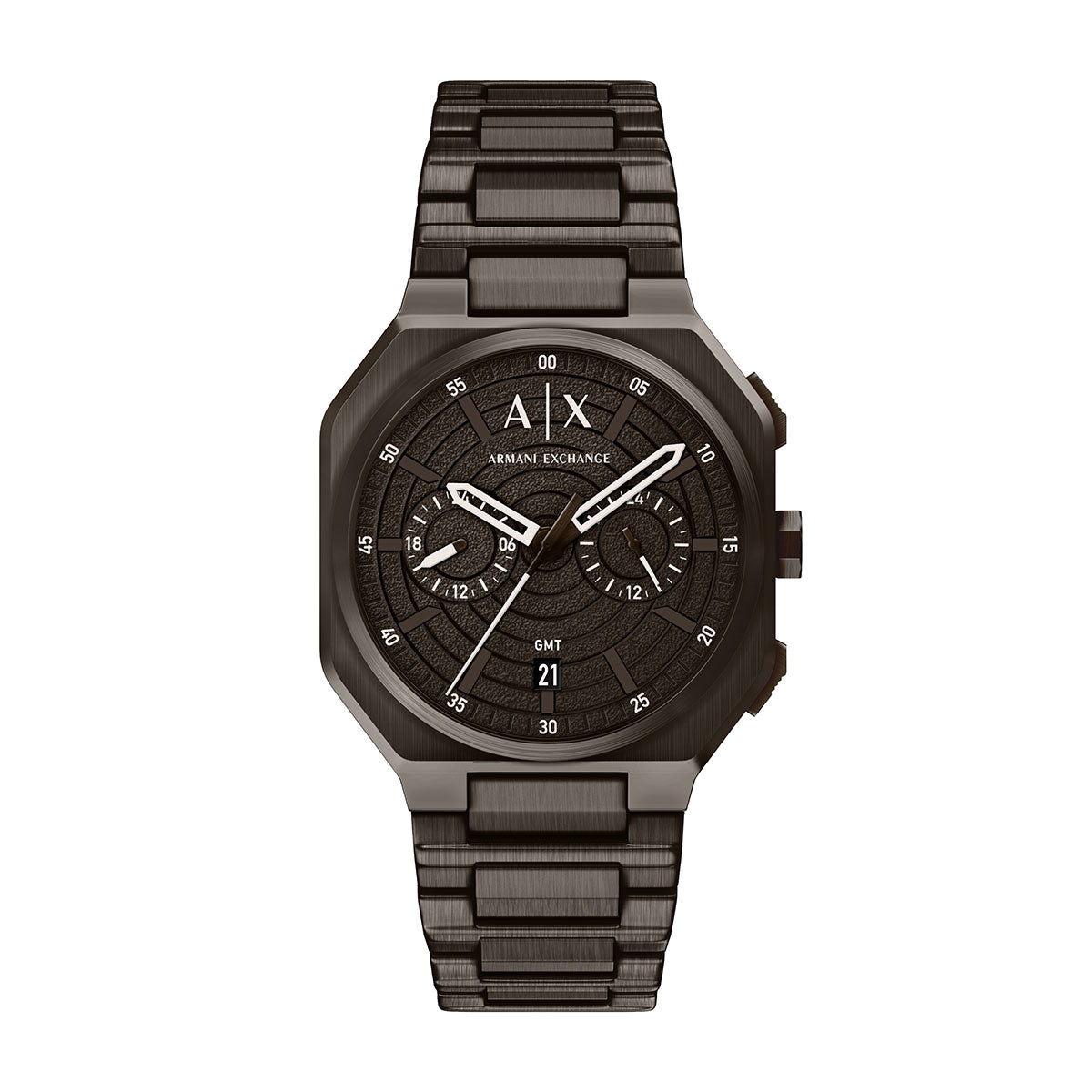 A|X アルマーニ エクスチェンジ ARMANI EXCHANGE 腕時計 メンズ デュアルタイム BASS ステンレススチール AX1479【60回分割手数料無料！】【2026新作】