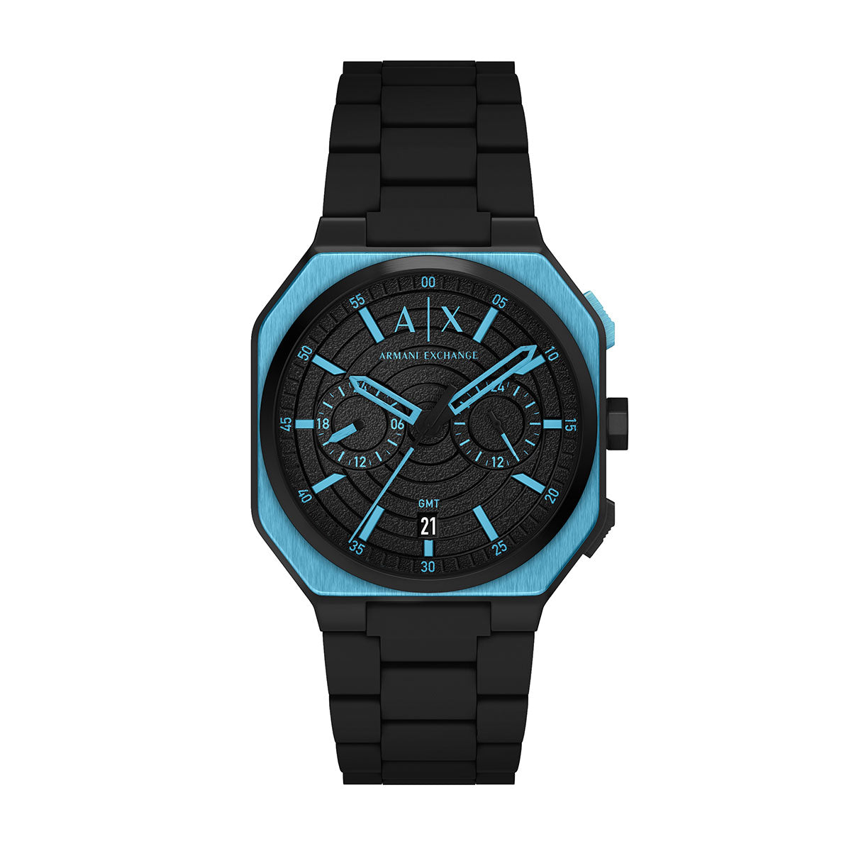 A|X アルマーニ エクスチェンジ ARMANI EXCHANGE 腕時計 メンズ デュアルタイム BASS ステンレススチール AX1480【60回分割手数料無料！】【2026新作】