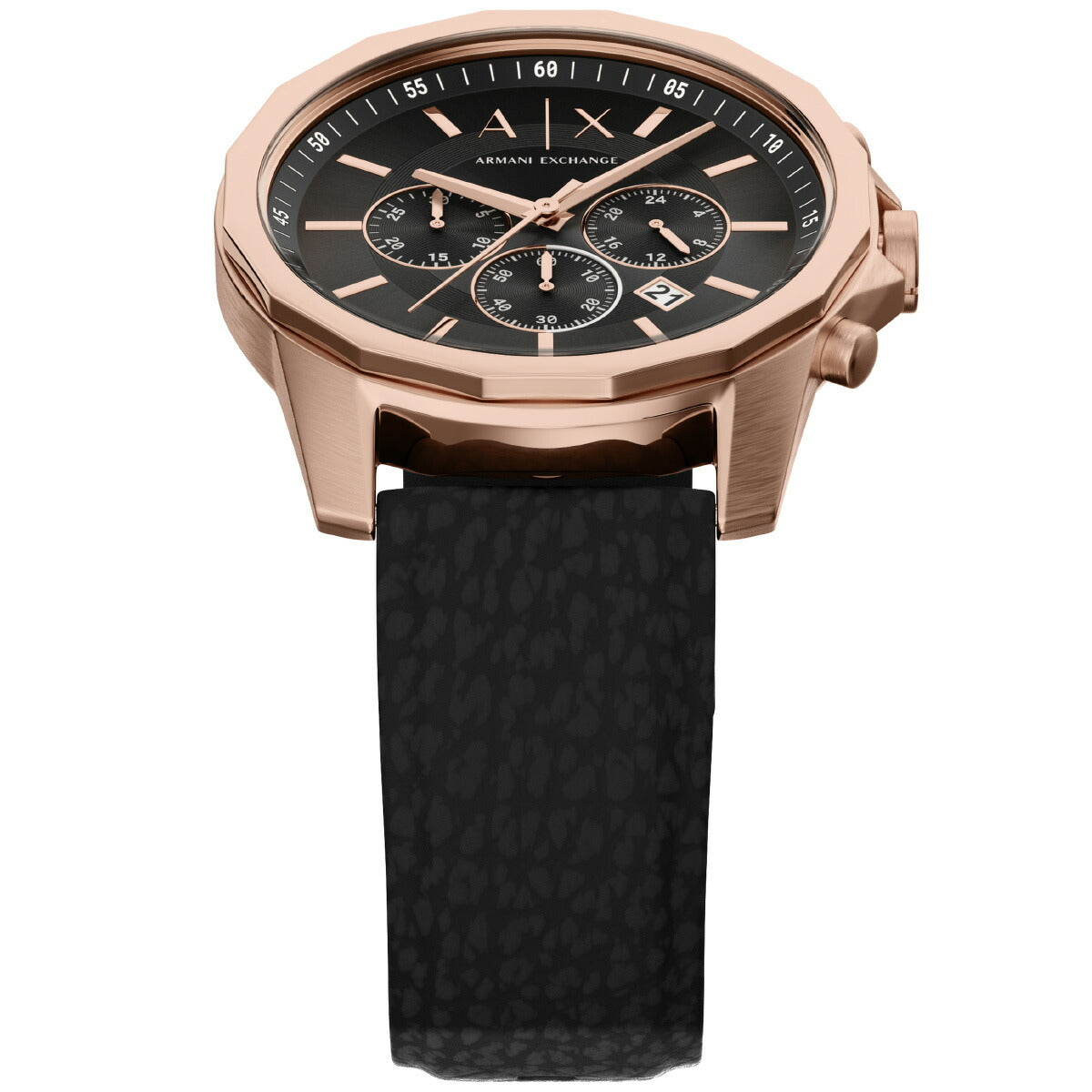 A|X アルマーニ エクスチェンジ ARMANI EXCHANGE 腕時計 メンズ クロノグラフ ブラック ラバー AX1769【2025 新作】