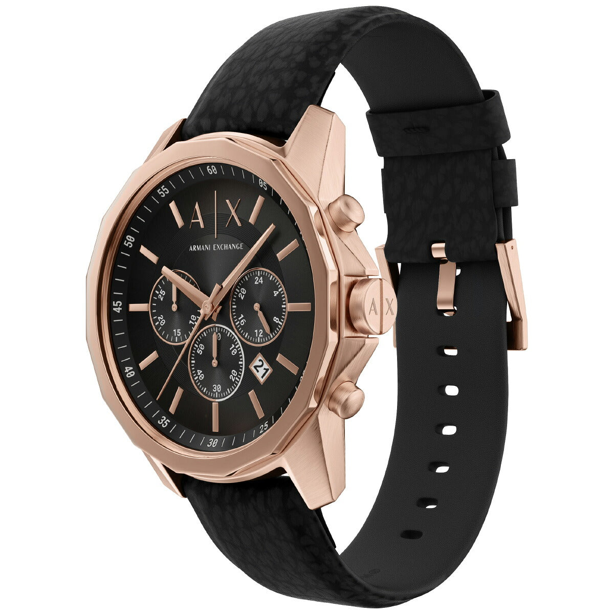 A|X アルマーニ エクスチェンジ ARMANI EXCHANGE 腕時計 メンズ クロノグラフ ブラック ラバー AX1769【2025 新作】