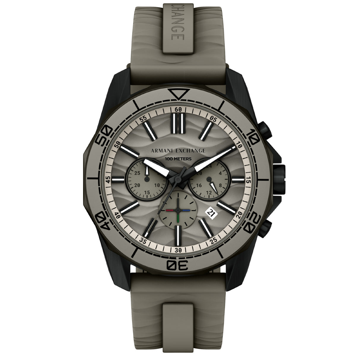 A|X アルマーニ エクスチェンジ ARMANI EXCHANGE 腕時計 メンズ クロノグラフ シリコン AX1971【2026 新作】【60回分割手数料無料！】