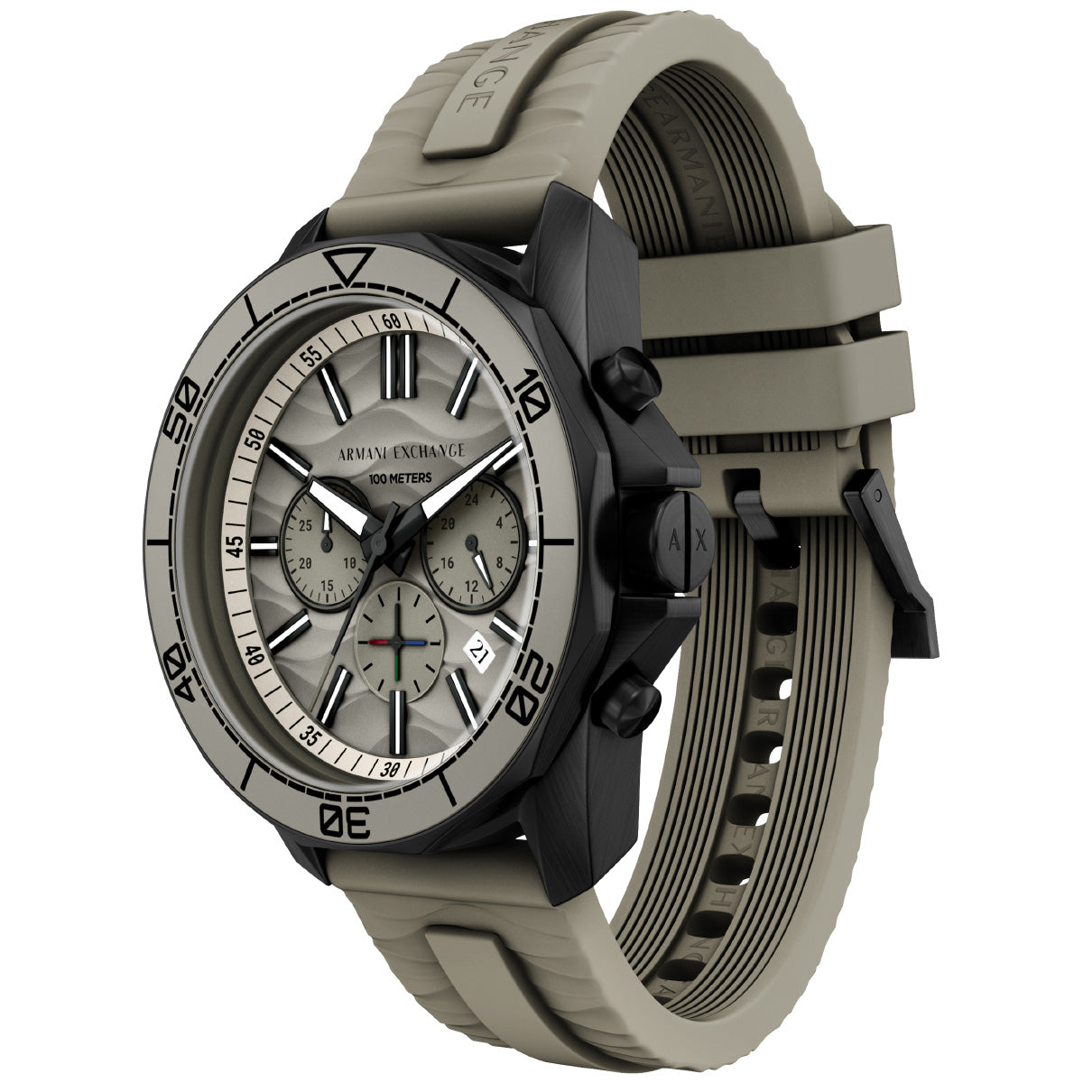 A|X アルマーニ エクスチェンジ ARMANI EXCHANGE 腕時計 メンズ クロノグラフ シリコン AX1971【2026 新作】【60回分割手数料無料！】