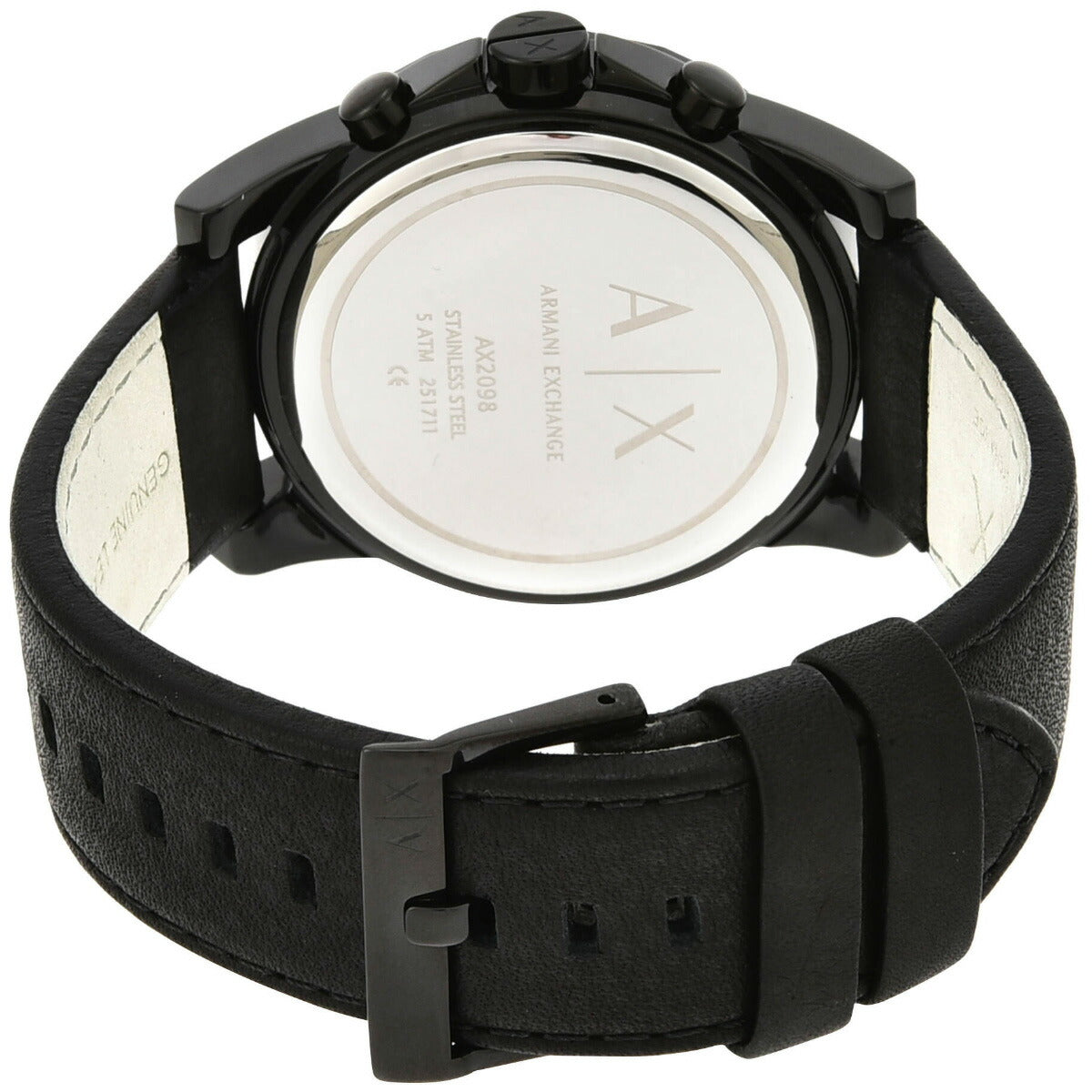 A|X アルマーニ エクスチェンジ ARMANI EXCHANGE 腕時計 メンズ クロノグラフ レザーウォッチ AX2098