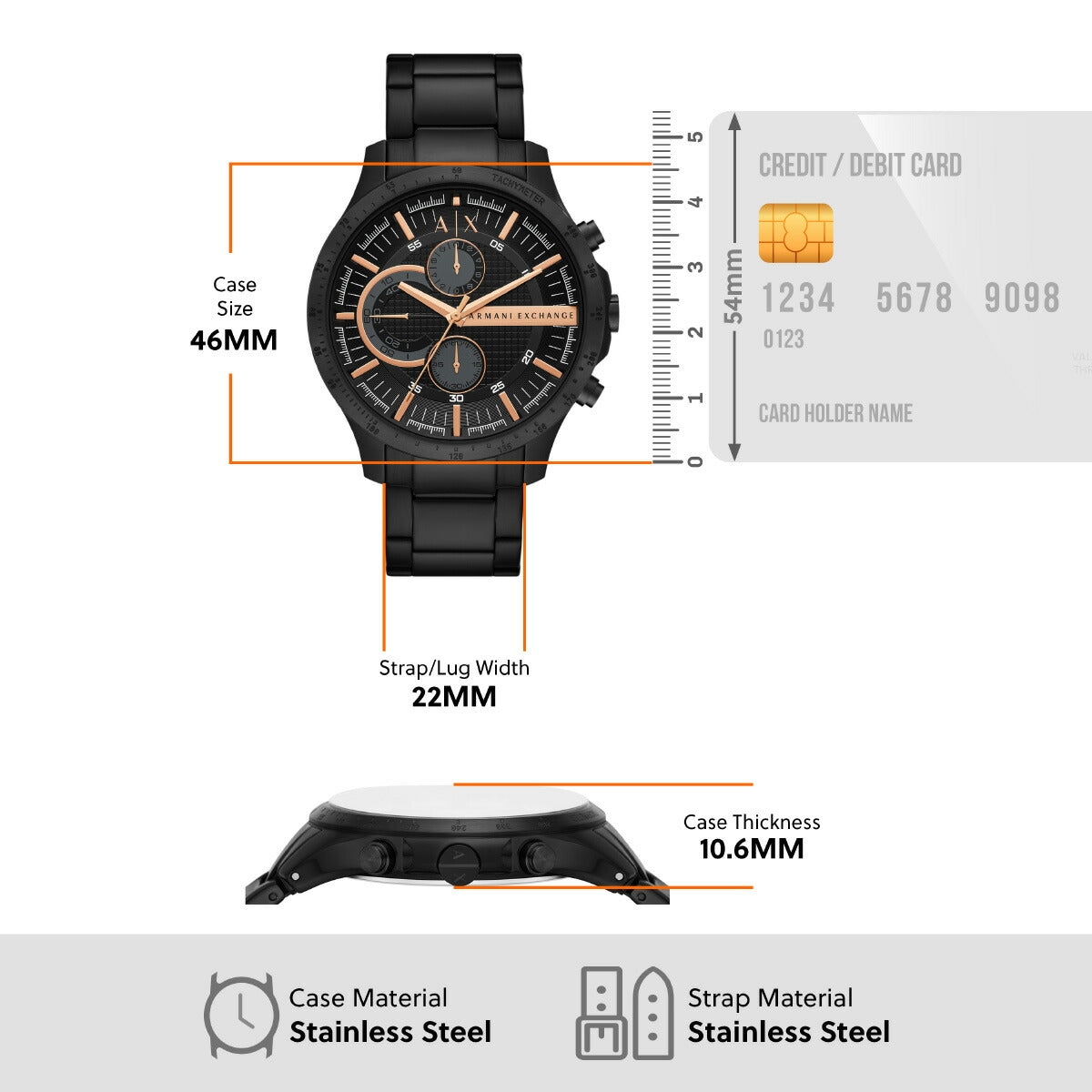 A|X アルマーニ エクスチェンジ ARMANI EXCHANGE 腕時計 メンズ クロノグラフ ステンレススチールウォッチ AX2429