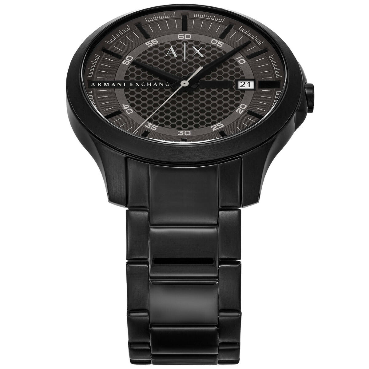 A|X アルマーニ エクスチェンジ ARMANI EXCHANGE 腕時計 メンズ 3針デイトウォッチ ブラック ステンレススチール AX2464【2025 新作】