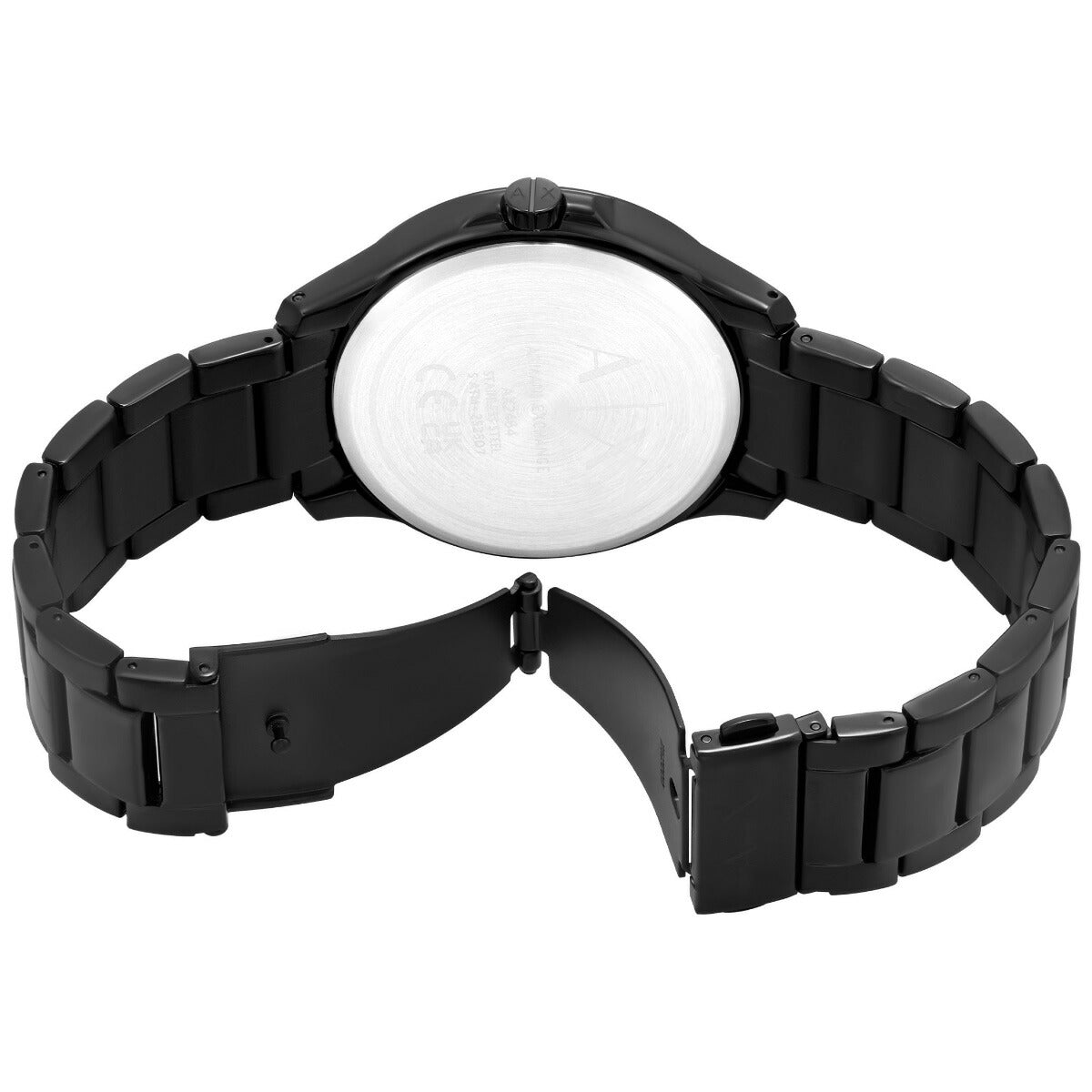 A|X アルマーニ エクスチェンジ ARMANI EXCHANGE 腕時計 メンズ 3針デイトウォッチ ブラック ステンレススチール AX2464【2025 新作】