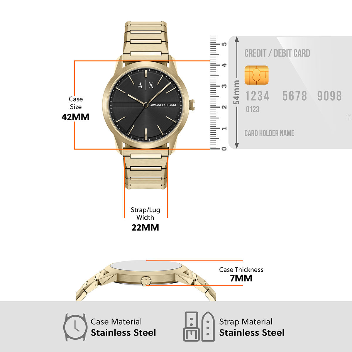 A|X アルマーニ エクスチェンジ ARMANI EXCHANGE 腕時計 メンズ ステンレススチール AX2650 【60回分割手数料無料！】【2026新作】