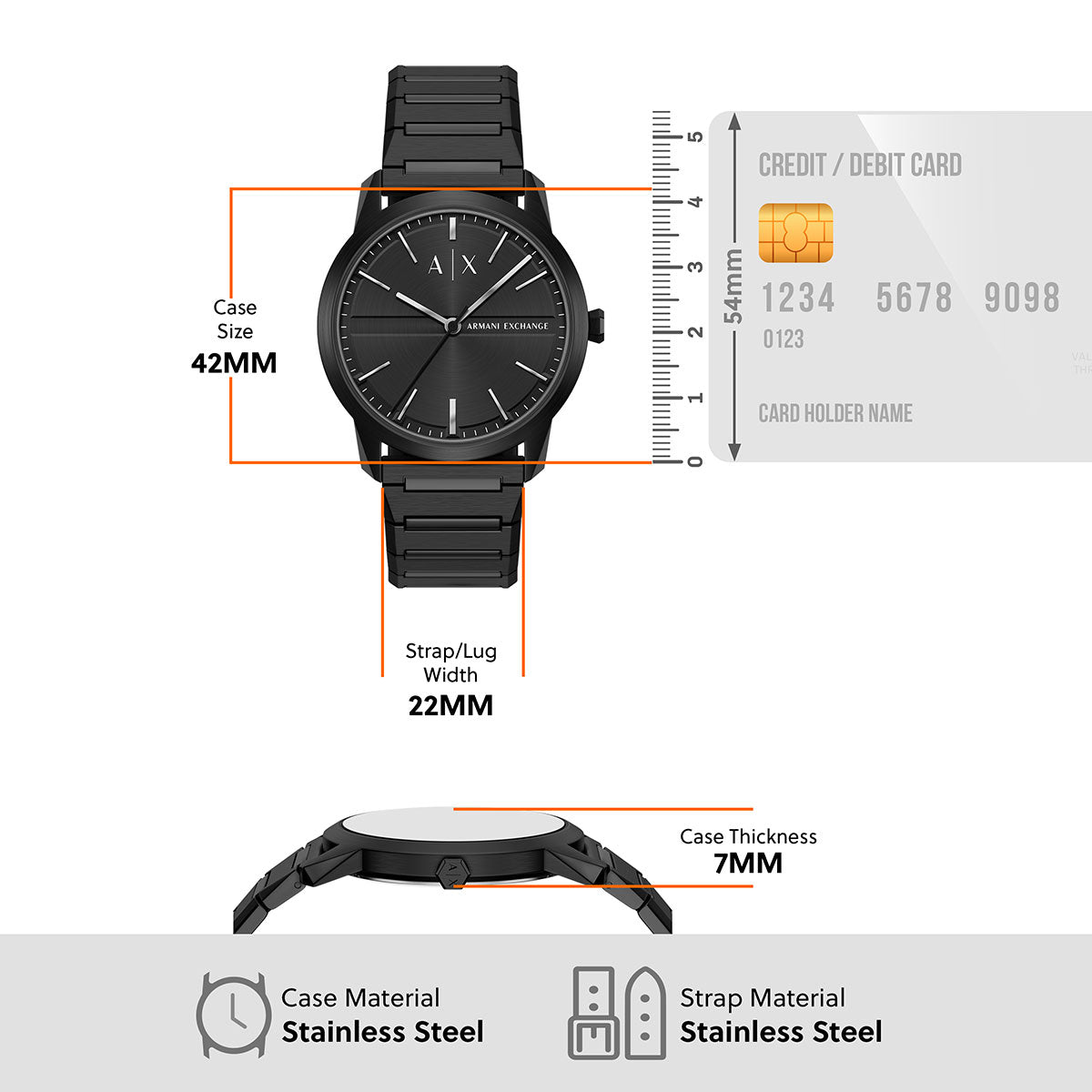 A|X アルマーニ エクスチェンジ ARMANI EXCHANGE 腕時計 メンズ ステンレススチール AX2651 【60回分割手数料無料！】【2026新作】