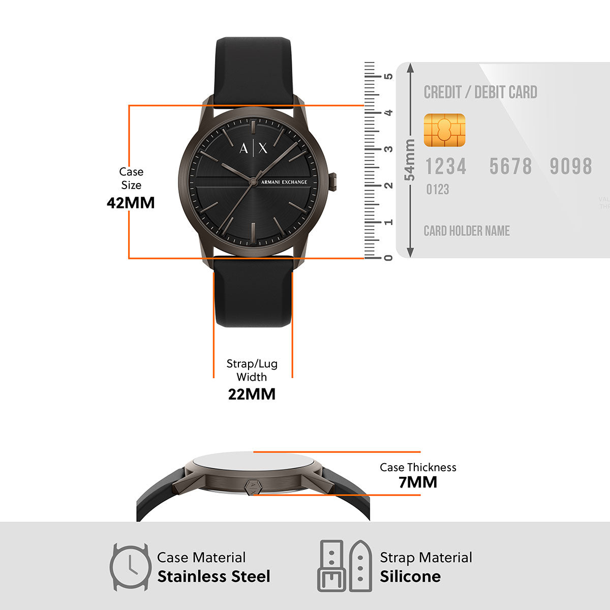A|X アルマーニ エクスチェンジ ARMANI EXCHANGE 腕時計 メンズ シリコン AX2652 【60回分割手数料無料！】【2026新作】