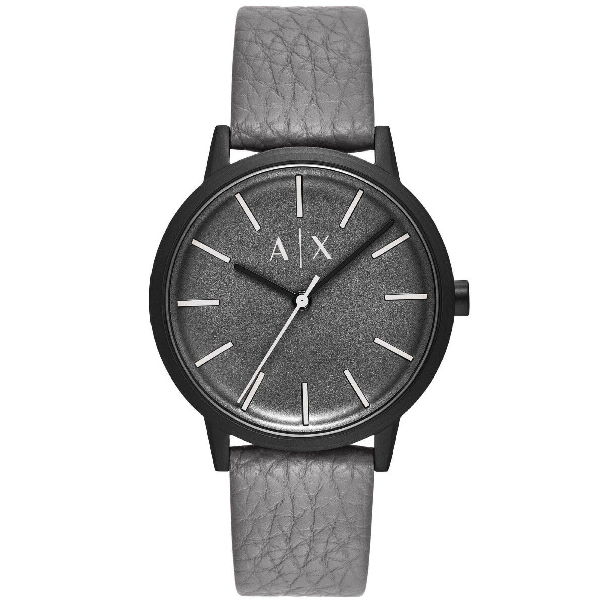 A|X アルマーニ エクスチェンジ ARMANI EXCHANGE 腕時計 メンズ 3針ウォッチ グレー レザー AX2764【2025 新作】
