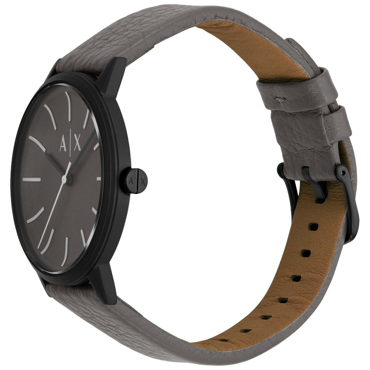 A|X アルマーニ エクスチェンジ ARMANI EXCHANGE 腕時計 メンズ 3針ウォッチ グレー レザー AX2764【2025 新作】