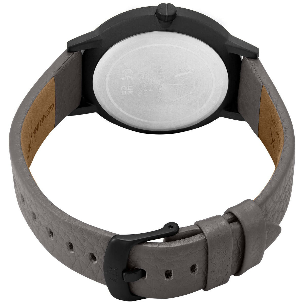 A|X アルマーニ エクスチェンジ ARMANI EXCHANGE 腕時計 メンズ 3針ウォッチ グレー レザー AX2764【2025 新作】
