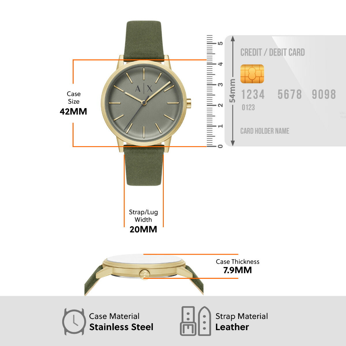 A|X アルマーニ エクスチェンジ ARMANI EXCHANGE 腕時計 メンズ ファブリック AX2765【2025 新作】