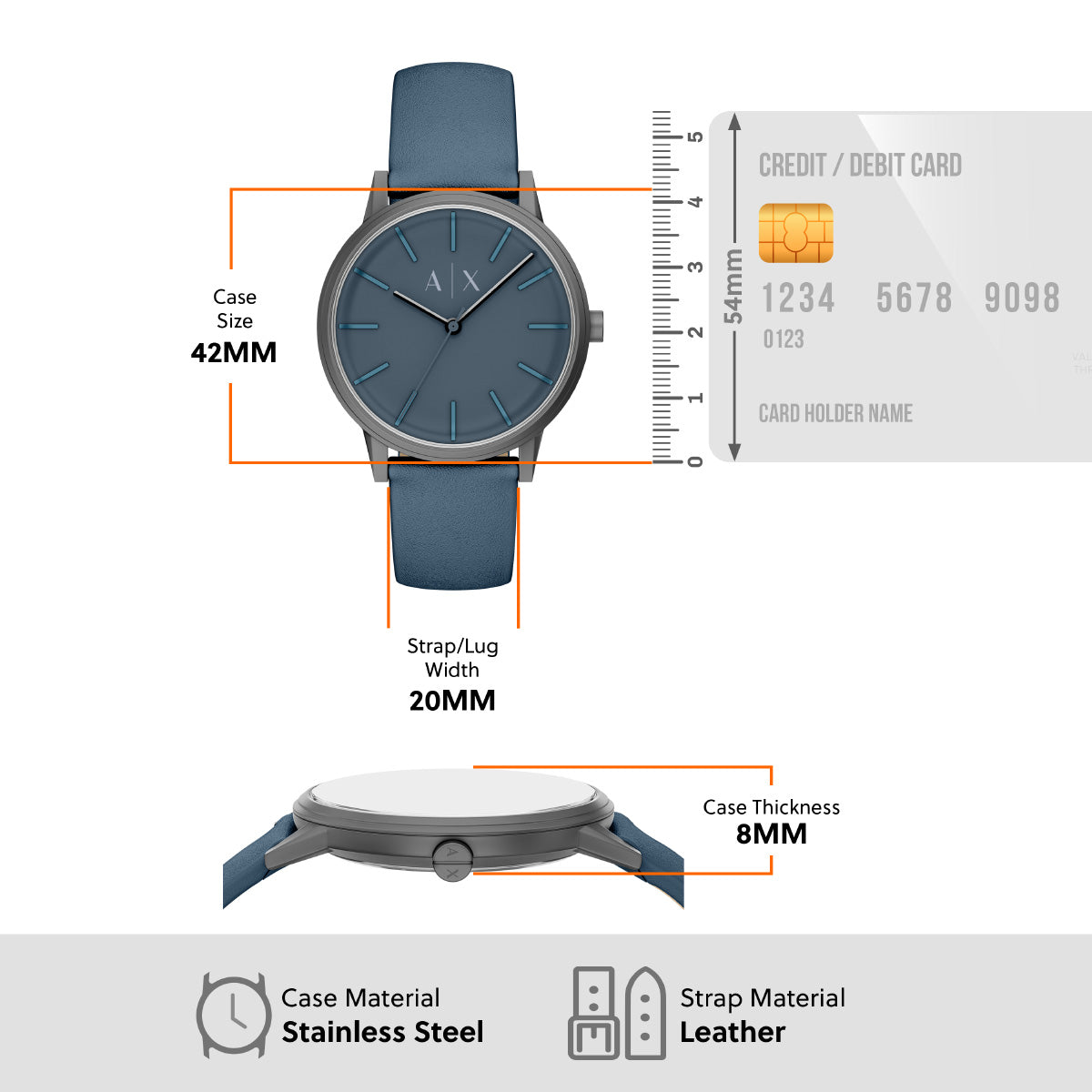 A|X アルマーニ エクスチェンジ ARMANI EXCHANGE 腕時計 メンズ レザー AX2767【2026 新作】