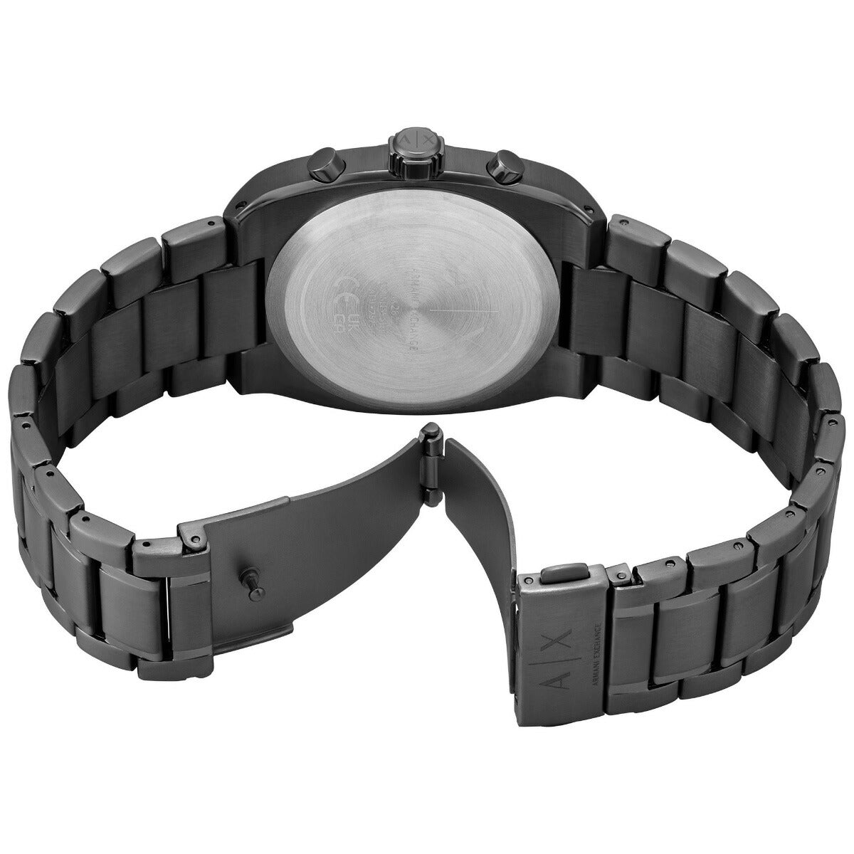 A|X アルマーニ エクスチェンジ ARMANI EXCHANGE 腕時計 メンズ クロノグラフウォッチ ガンメタル ステンレススチール AX2823【2025 新作】