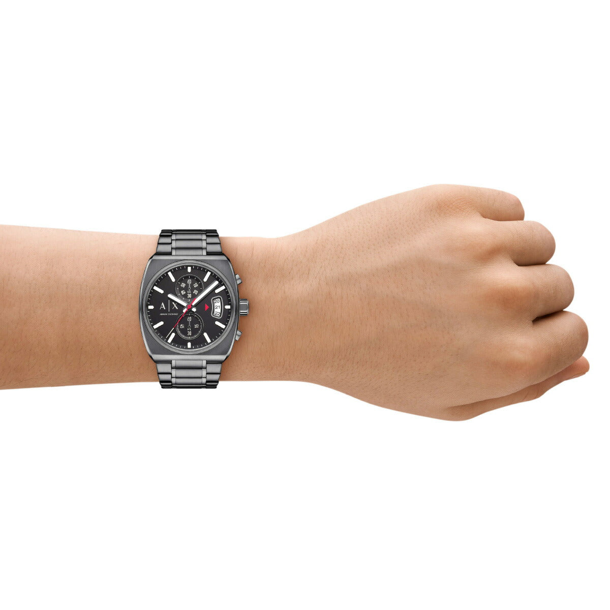 A|X アルマーニ エクスチェンジ ARMANI EXCHANGE 腕時計 メンズ クロノグラフウォッチ ガンメタル ステンレススチール AX2823【2025 新作】
