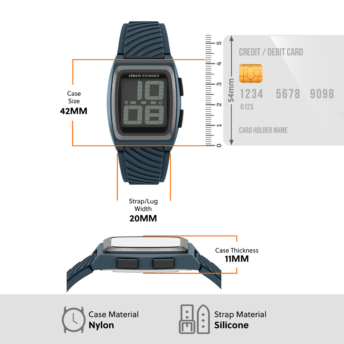 A|X アルマーニ エクスチェンジ ARMANI EXCHANGE 腕時計 メンズ デジタル シリコン AX2970【2026 新作】