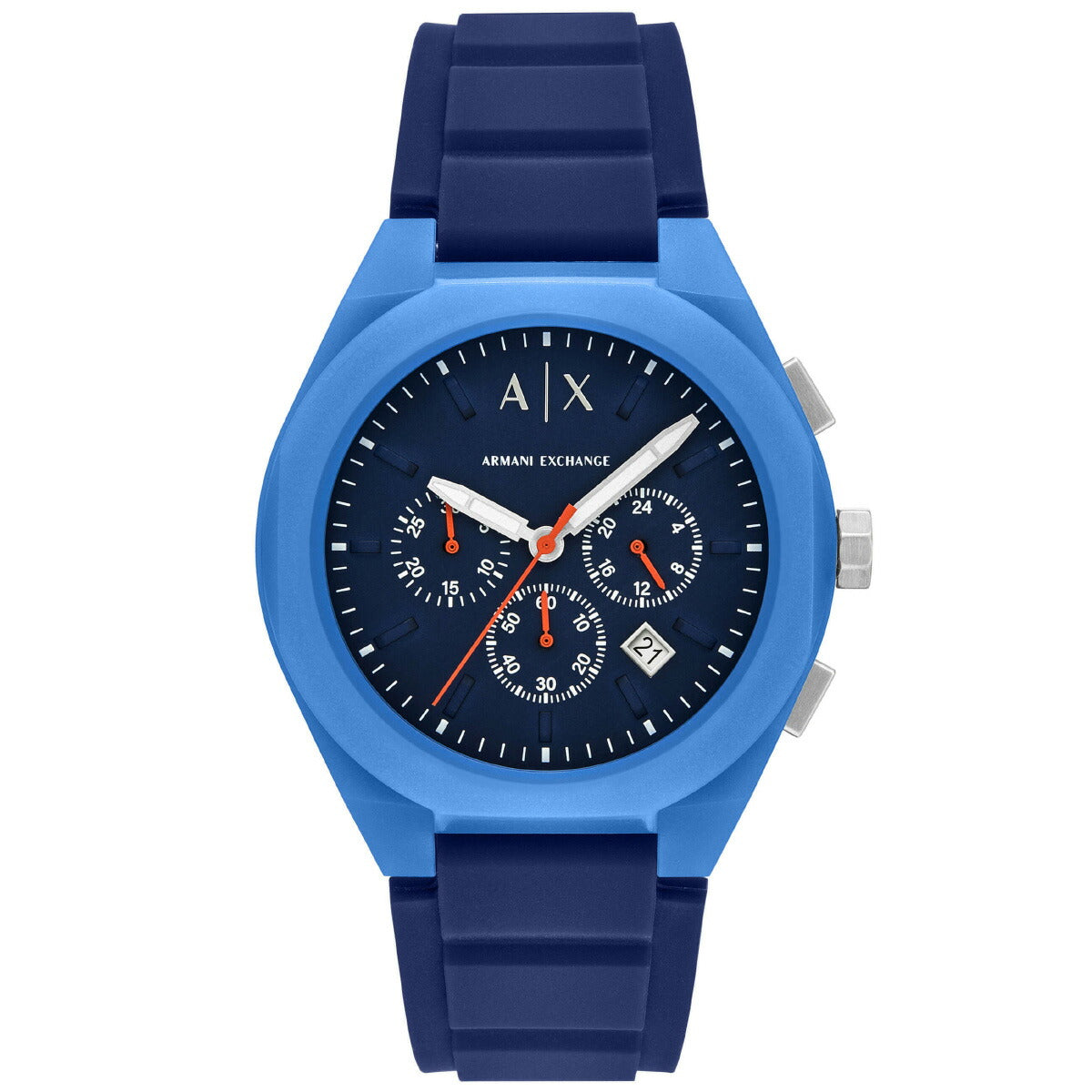 A|X アルマーニ エクスチェンジ ARMANI EXCHANGE 腕時計 メンズ SYNC クロノグラフウォッチ ブルー シリコン AX4170【2025 新作】