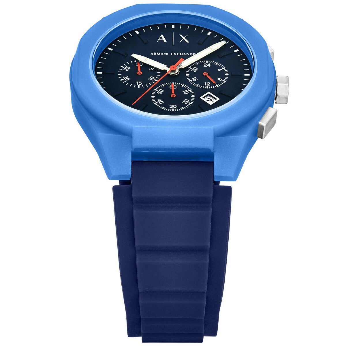 A|X アルマーニ エクスチェンジ ARMANI EXCHANGE 腕時計 メンズ SYNC クロノグラフウォッチ ブルー シリコン AX4170【2025 新作】