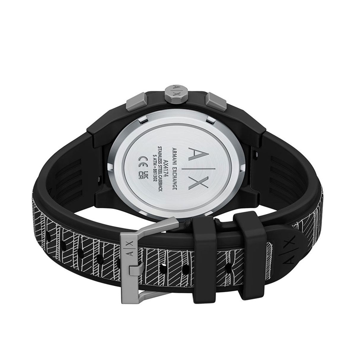 A|X アルマーニ エクスチェンジ ARMANI EXCHANGE 腕時計 メンズ クロノグラフ SYNC シリコン AX4174【60回分割手数料無料！】【2026新作】