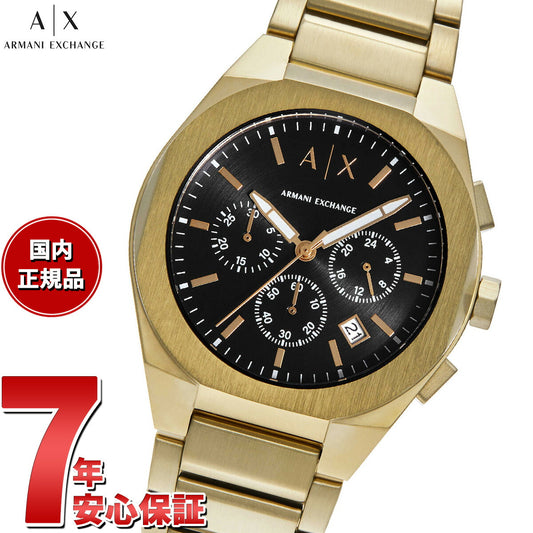 A|X アルマーニ エクスチェンジ ARMANI EXCHANGE 腕時計 メンズ クロノグラフ ゴールドトーン ステンレススチールウォッチ AX4180