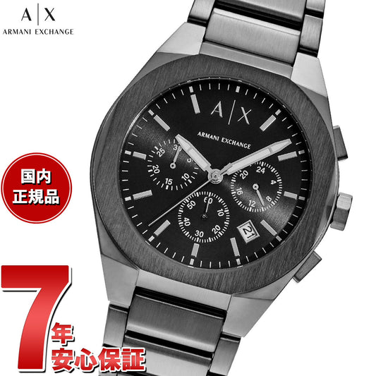 A|X アルマーニ エクスチェンジ ARMANI EXCHANGE 腕時計 メンズ クロノグラフ ブラック ステンレススチールウォッチ AX4183