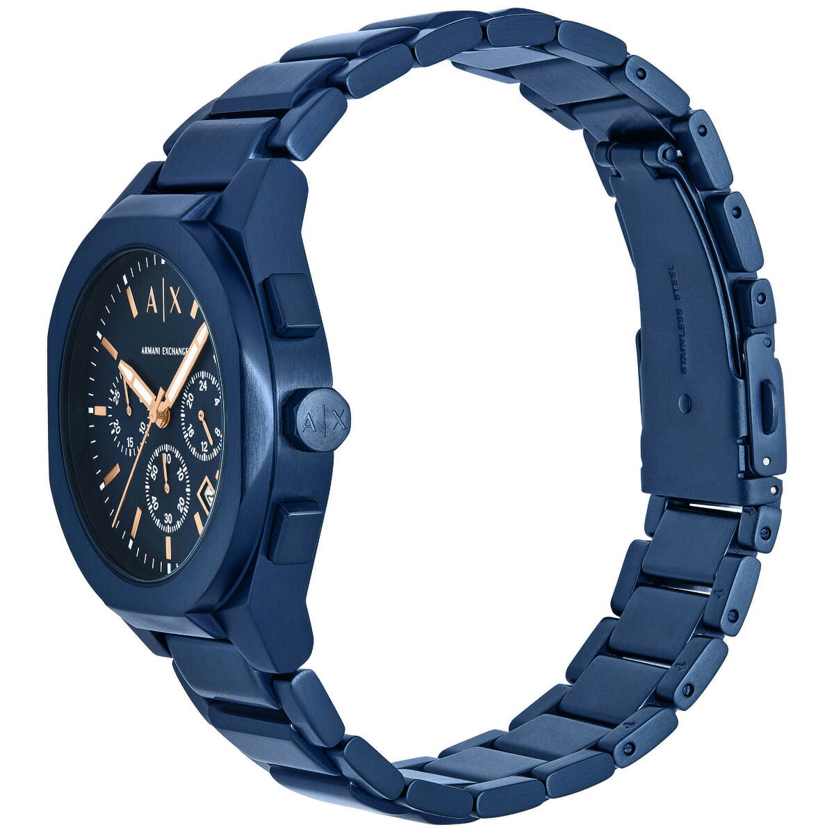 A|X アルマーニ エクスチェンジ ARMANI EXCHANGE 腕時計 メンズ SYNC クロノグラフウォッチ ブルー ステンレススチール AX4189【2025 新作】