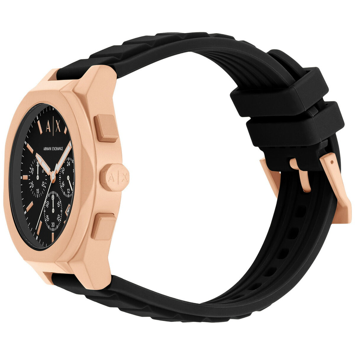 A|X アルマーニ エクスチェンジ ARMANI EXCHANGE 腕時計 メンズ SYNC クロノグラフウォッチ ローズゴールド シリコン AX4190【2025 新作】
