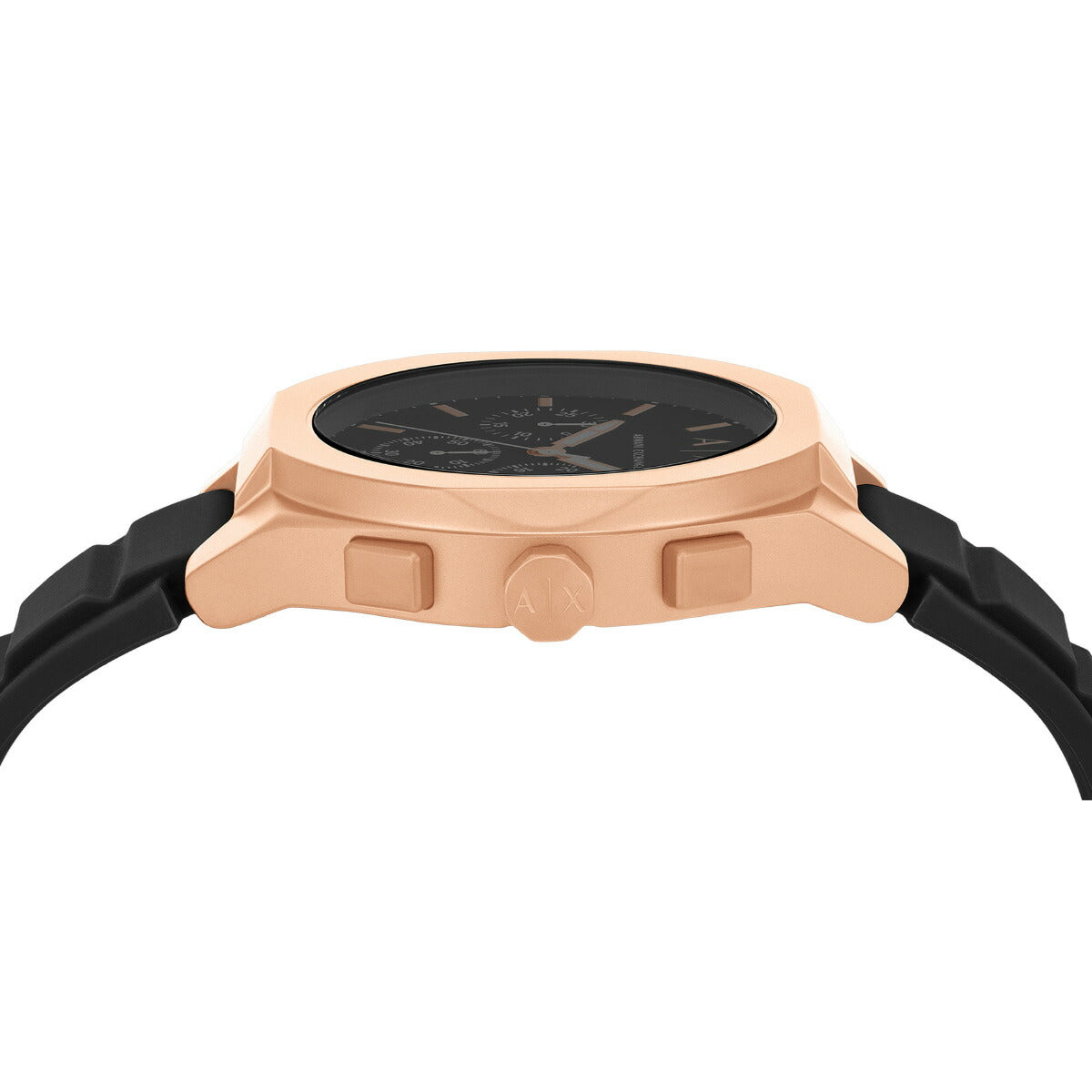 A|X アルマーニ エクスチェンジ ARMANI EXCHANGE 腕時計 メンズ SYNC クロノグラフウォッチ ローズゴールド シリコン AX4190【2025 新作】