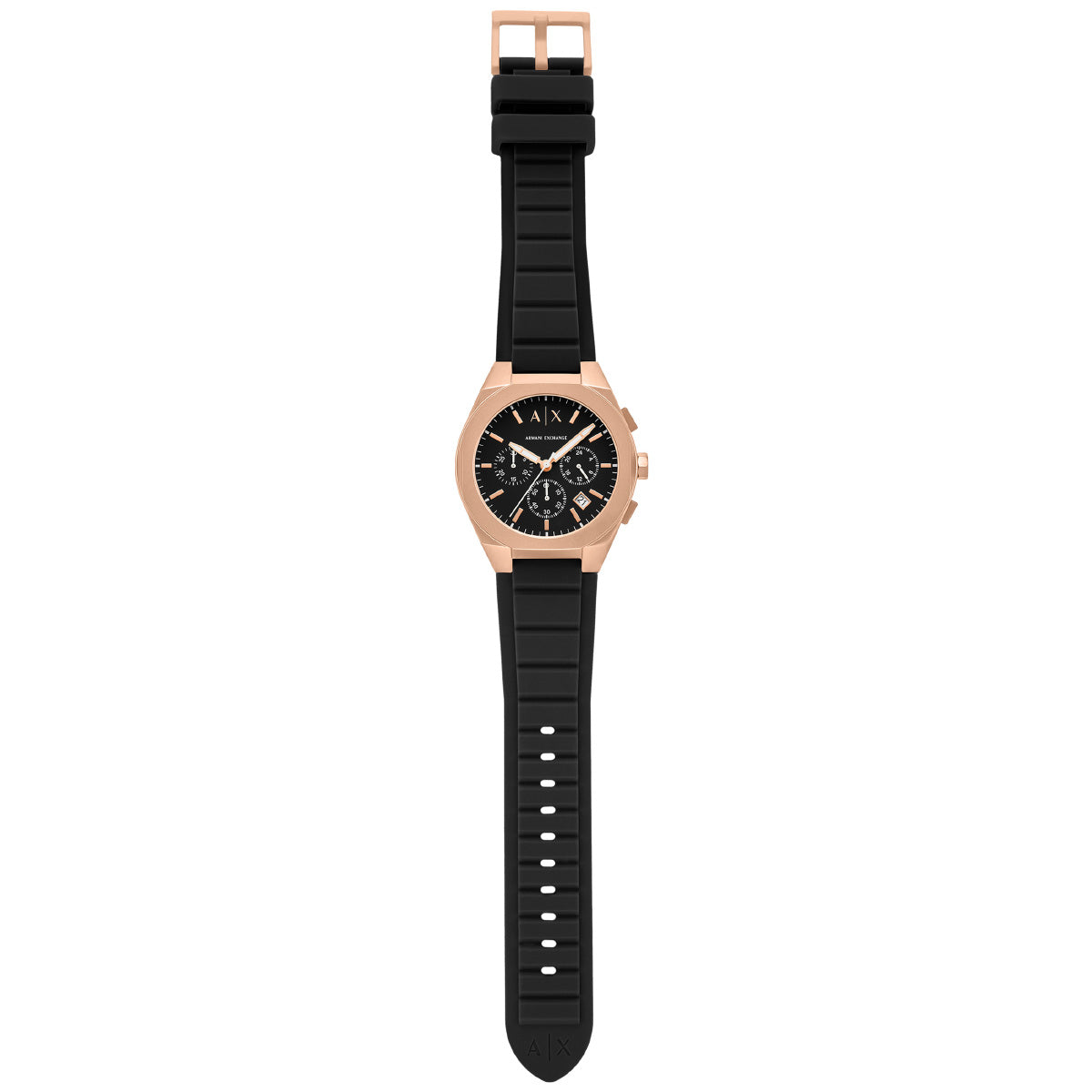 A|X アルマーニ エクスチェンジ ARMANI EXCHANGE 腕時計 メンズ SYNC クロノグラフウォッチ ローズゴールド シリコン AX4190【2025 新作】