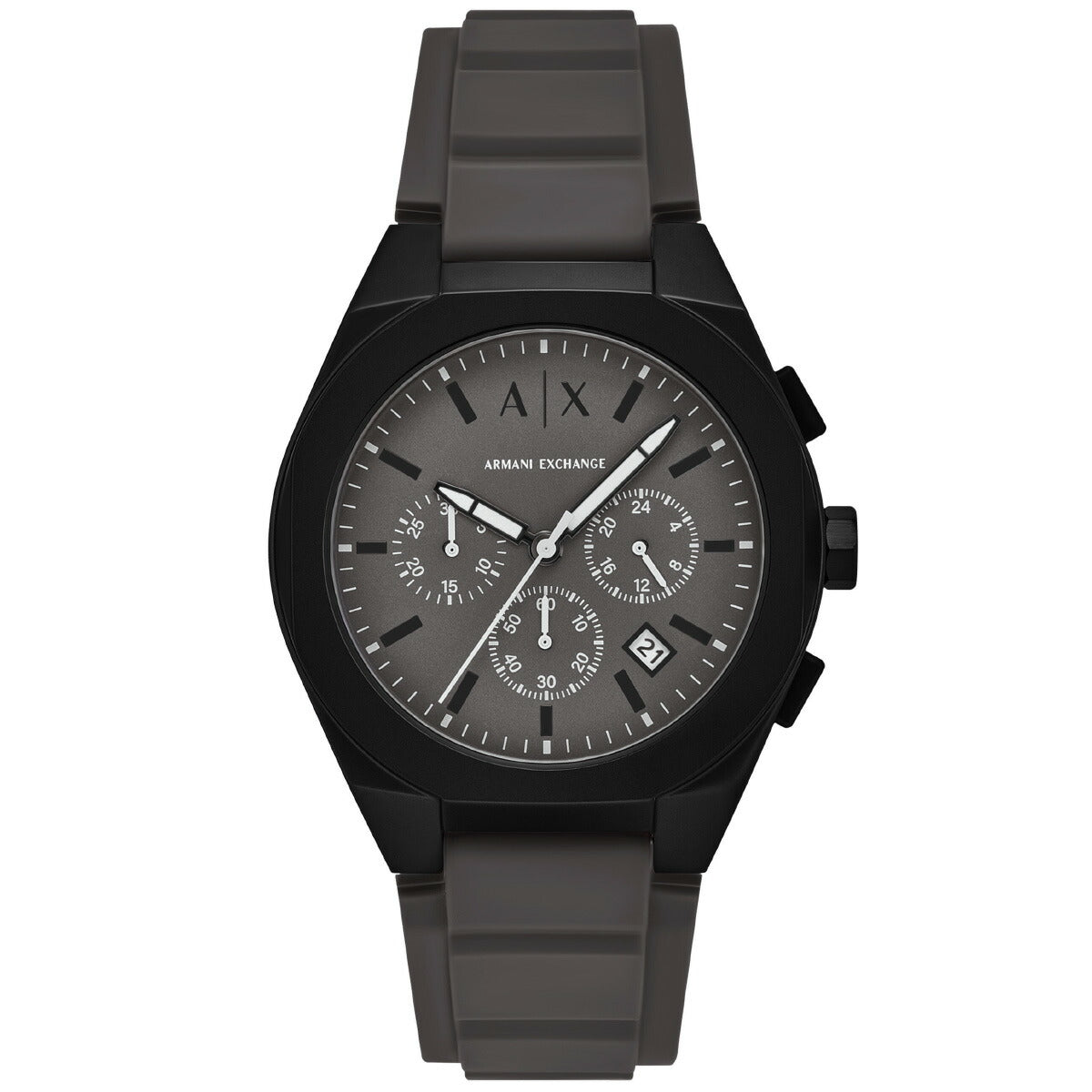 A|X アルマーニ エクスチェンジ ARMANI EXCHANGE 腕時計 メンズ SYNC クロノグラフウォッチ グレー シリコン AX4191【2025 新作】