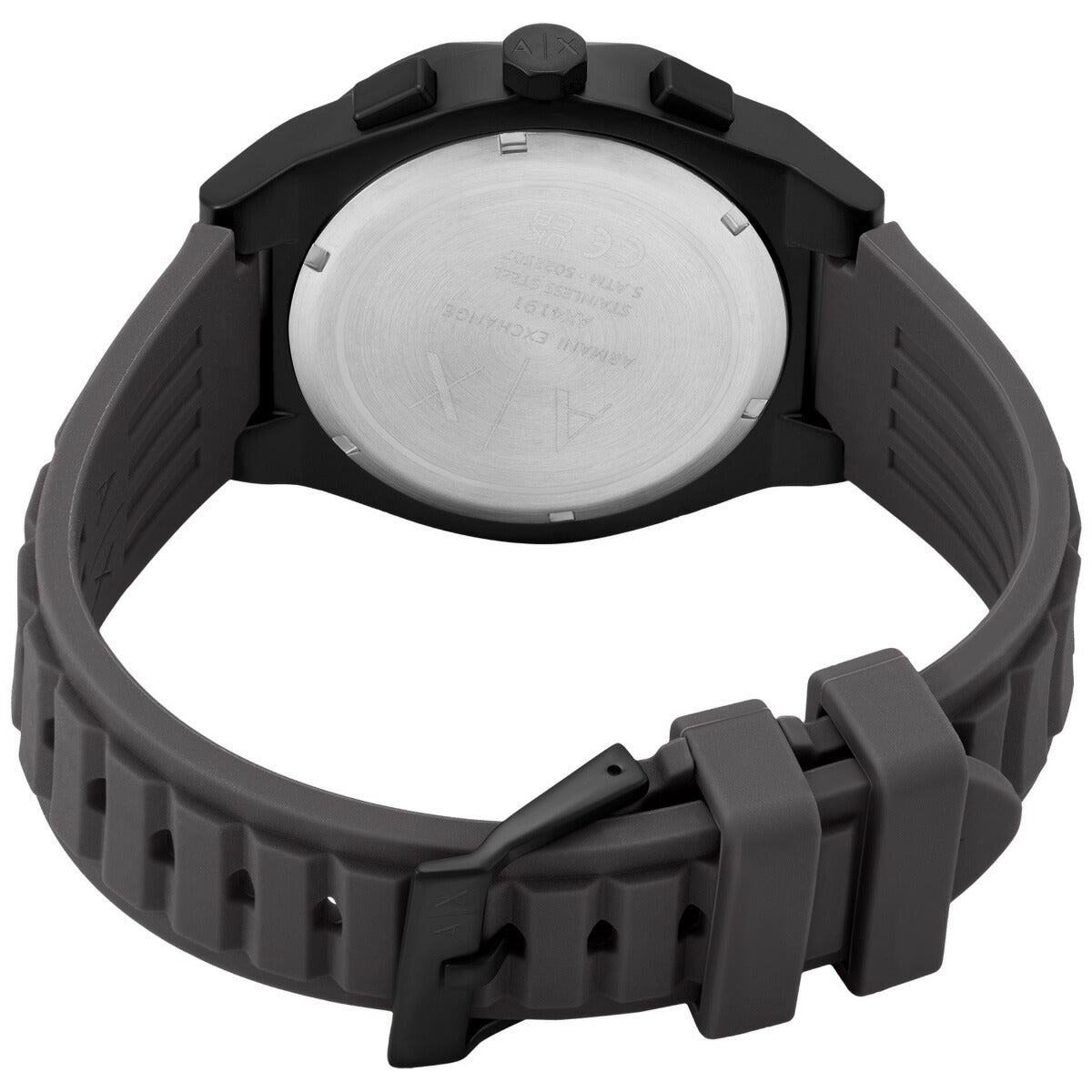 A|X アルマーニ エクスチェンジ ARMANI EXCHANGE 腕時計 メンズ SYNC クロノグラフウォッチ グレー シリコン AX4191【2025 新作】