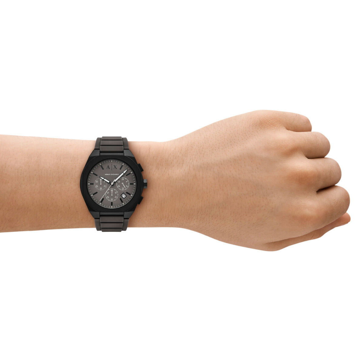 A|X アルマーニ エクスチェンジ ARMANI EXCHANGE 腕時計 メンズ SYNC クロノグラフウォッチ グレー シリコン AX4191【2025 新作】