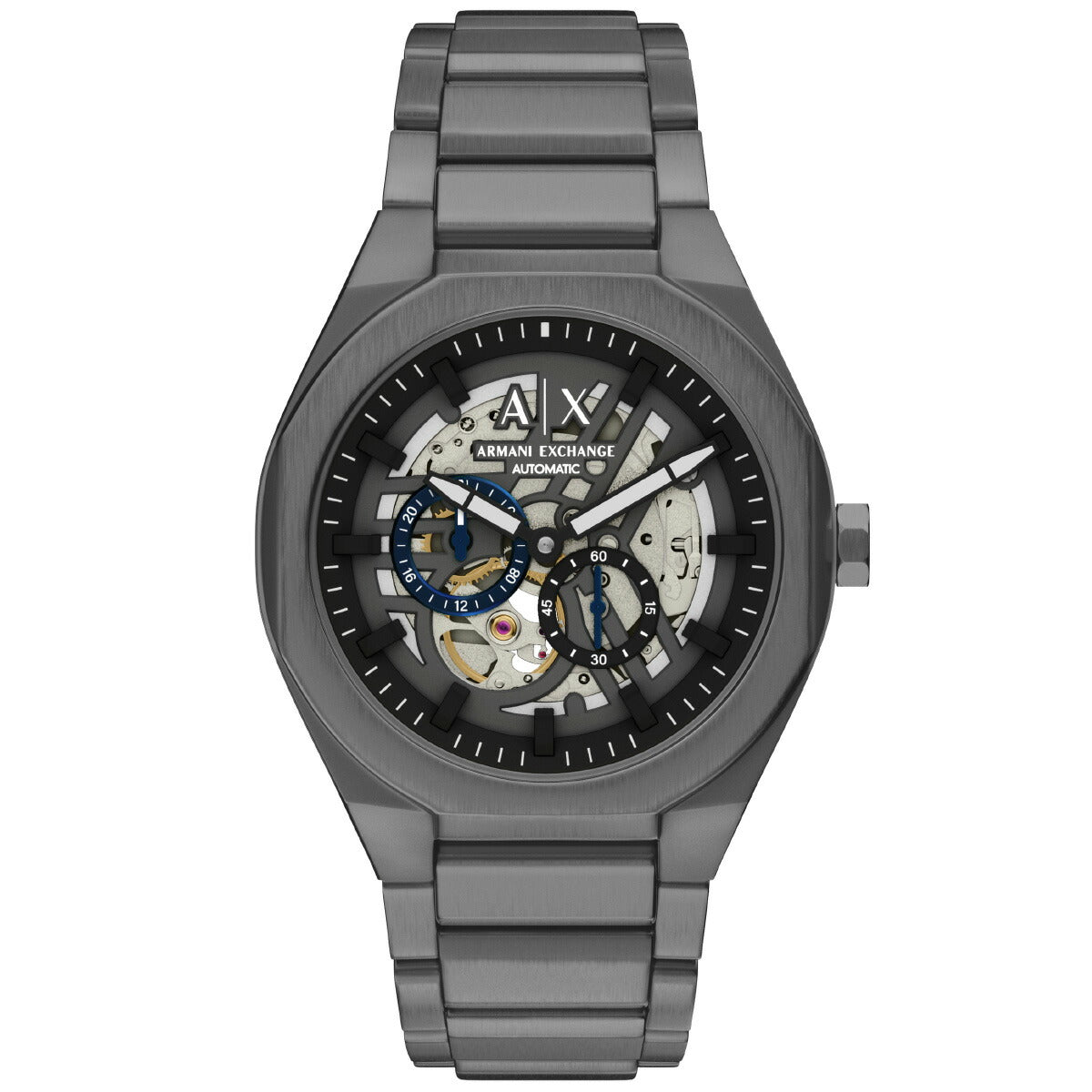 A|X アルマーニ エクスチェンジ ARMANI EXCHANGE 腕時計 メンズ SYNC 自動巻き ガンメタルステンレススチール AX4195【2025 新作】