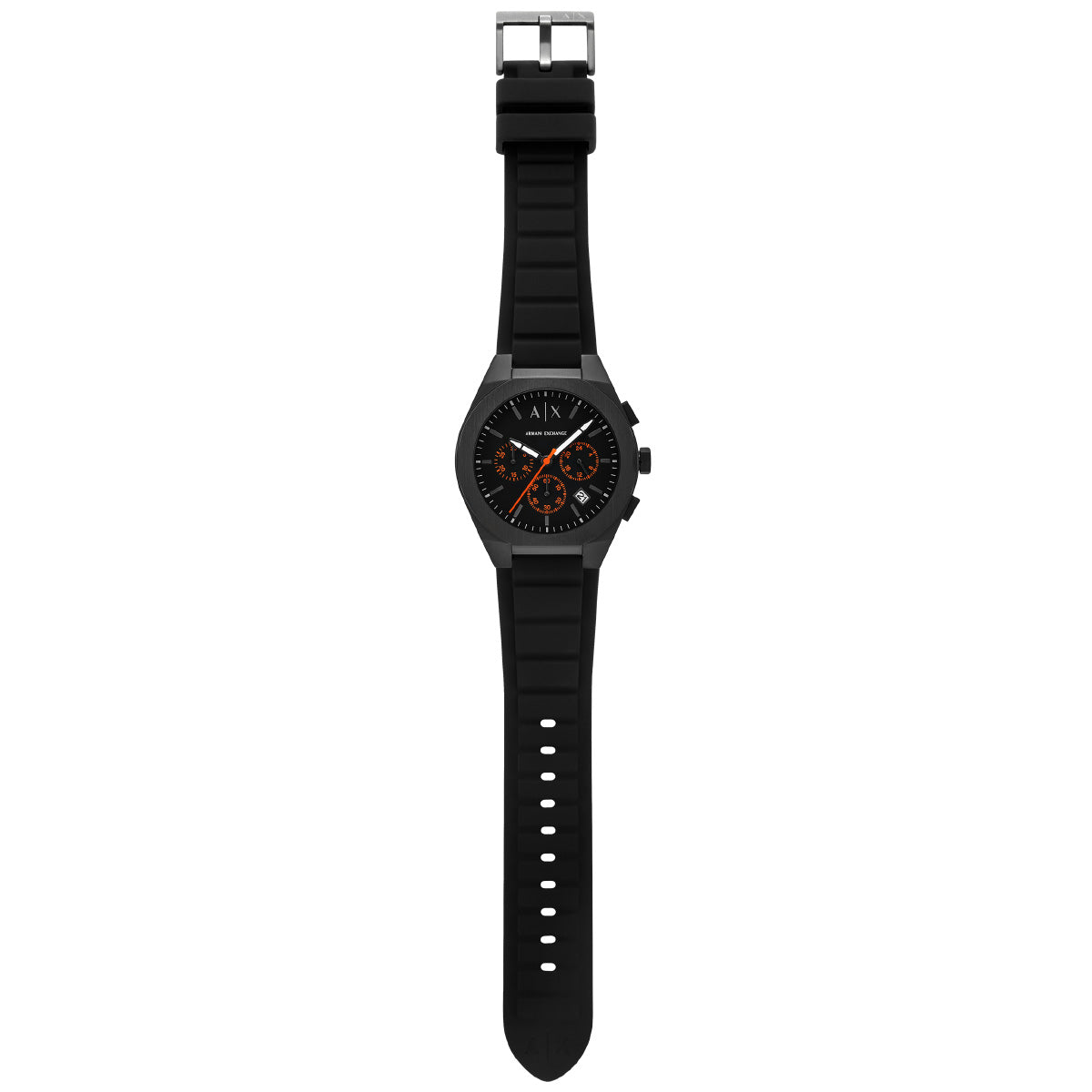 A|X アルマーニ エクスチェンジ ARMANI EXCHANGE 腕時計 メンズ SYNC クロノグラフ ブラックシリコン AX4198