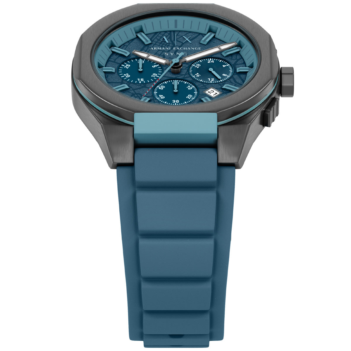 A|X アルマーニ エクスチェンジ ARMANI EXCHANGE 腕時計 メンズ クロノグラフ SYNC シリコン AX4291【2026 新作】【60回分割手数料無料！】