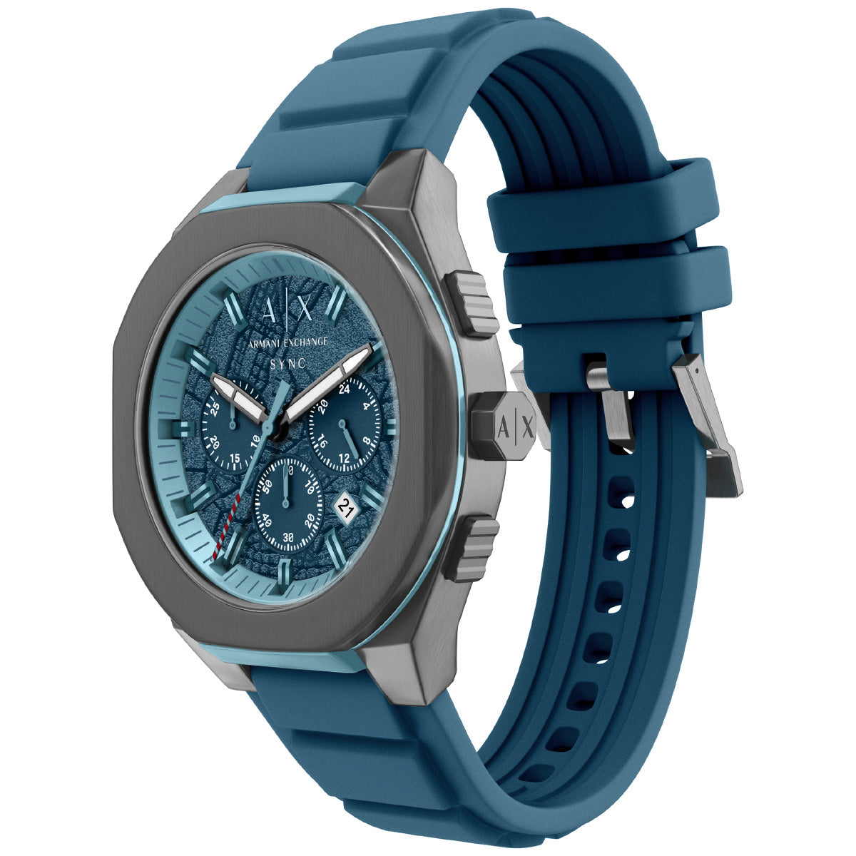 A|X アルマーニ エクスチェンジ ARMANI EXCHANGE 腕時計 メンズ クロノグラフ SYNC シリコン AX4291【2026 新作】【60回分割手数料無料！】