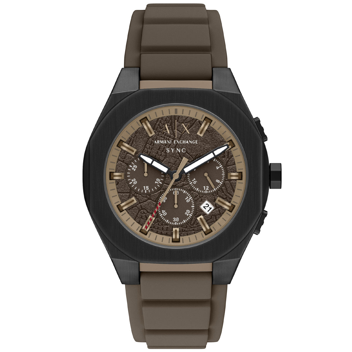 A|X アルマーニ エクスチェンジ ARMANI EXCHANGE 腕時計 メンズ クロノグラフ SYNC シリコン AX4293【2026 新作】【60回分割手数料無料！】