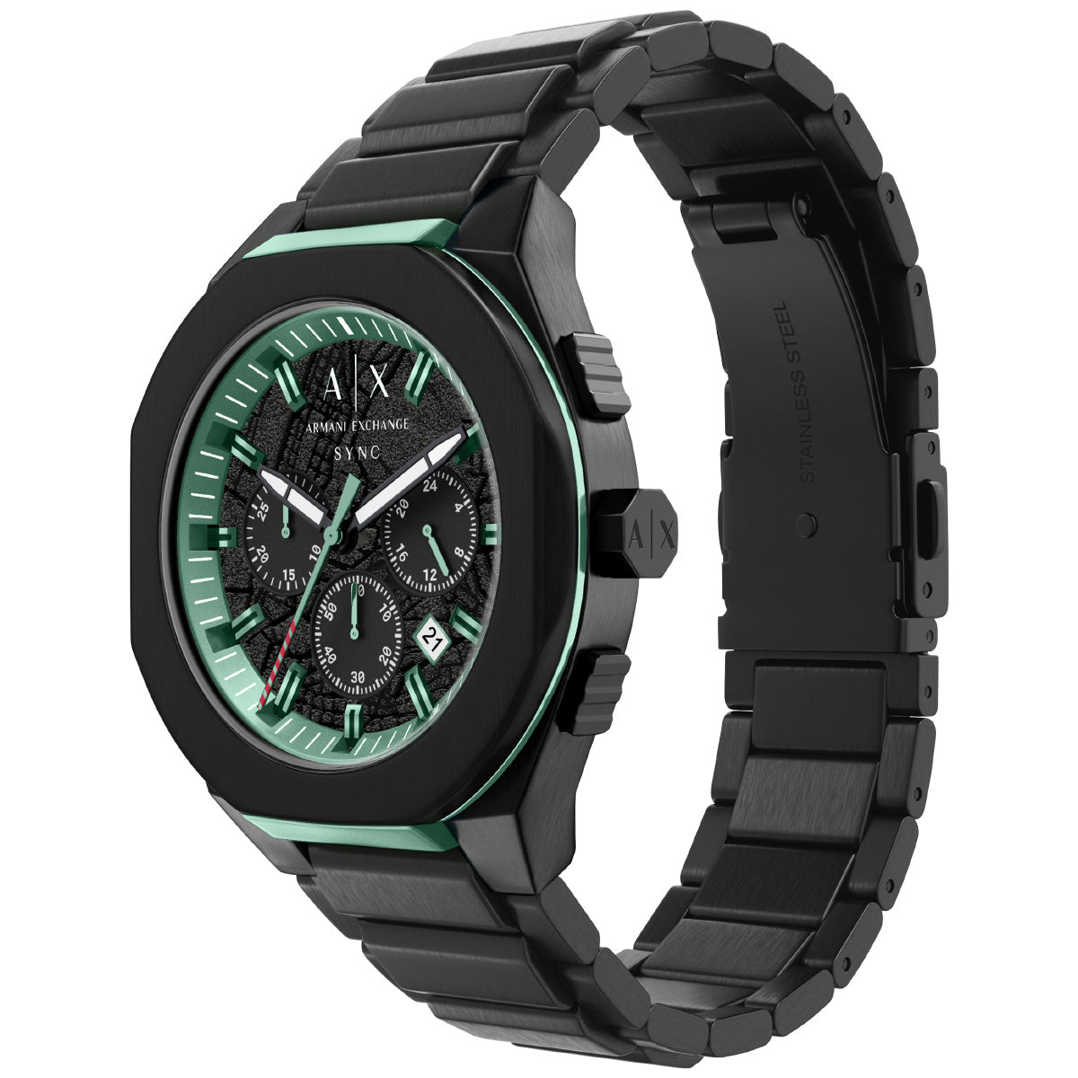 A|X アルマーニ エクスチェンジ ARMANI EXCHANGE 腕時計 メンズ クロノグラフ SYNC ステンレススチール AX4294【2026 新作】【60回分割手数料無料！】
