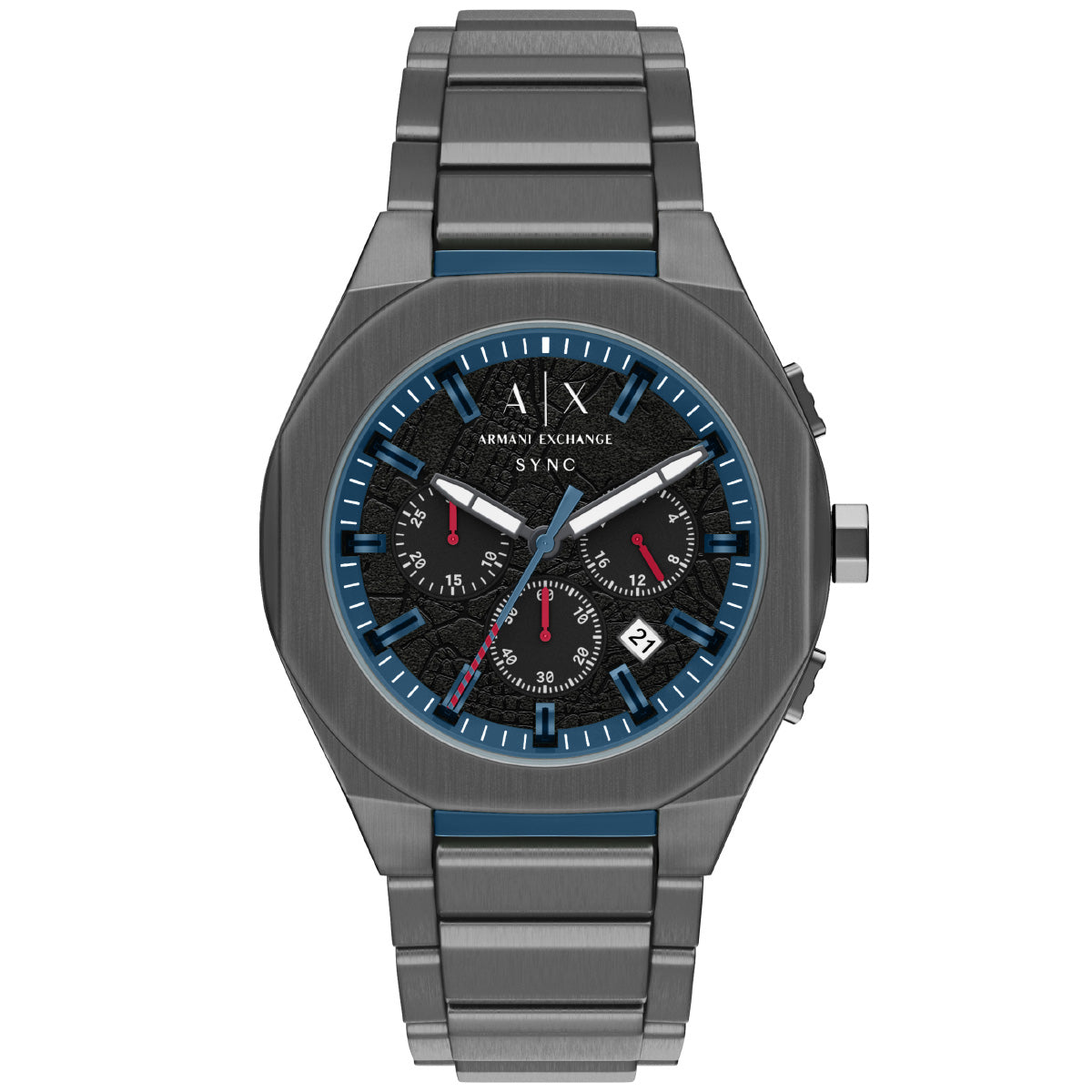 A|X アルマーニ エクスチェンジ ARMANI EXCHANGE 腕時計 メンズ クロノグラフ SYNC ステンレススチール AX4295【2026 新作】【60回分割手数料無料！】