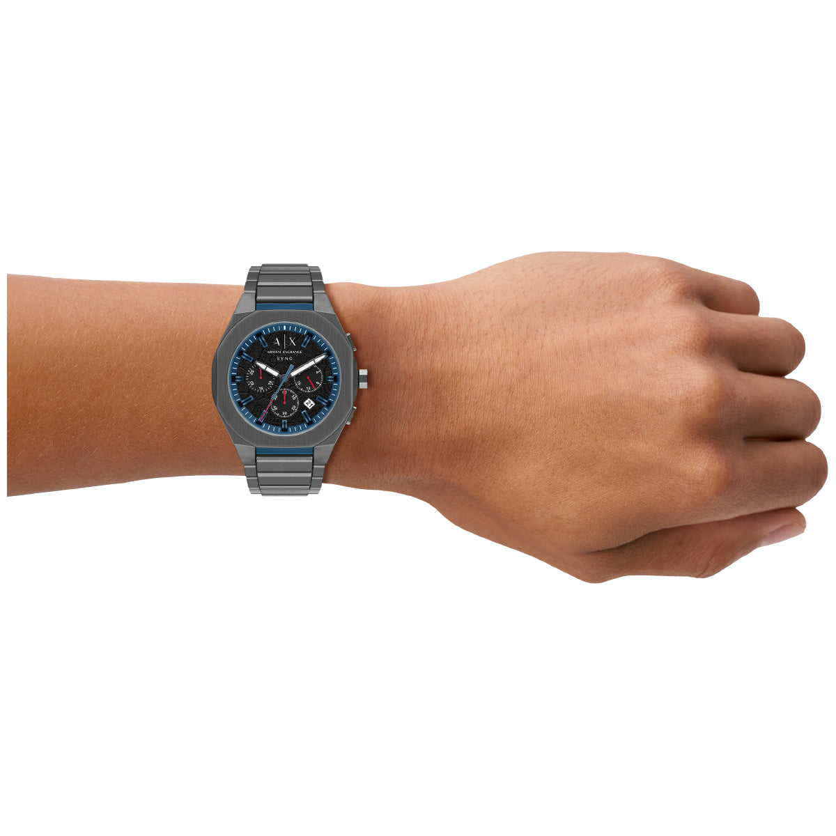 A|X アルマーニ エクスチェンジ ARMANI EXCHANGE 腕時計 メンズ クロノグラフ SYNC ステンレススチール AX4295【2026 新作】【60回分割手数料無料！】