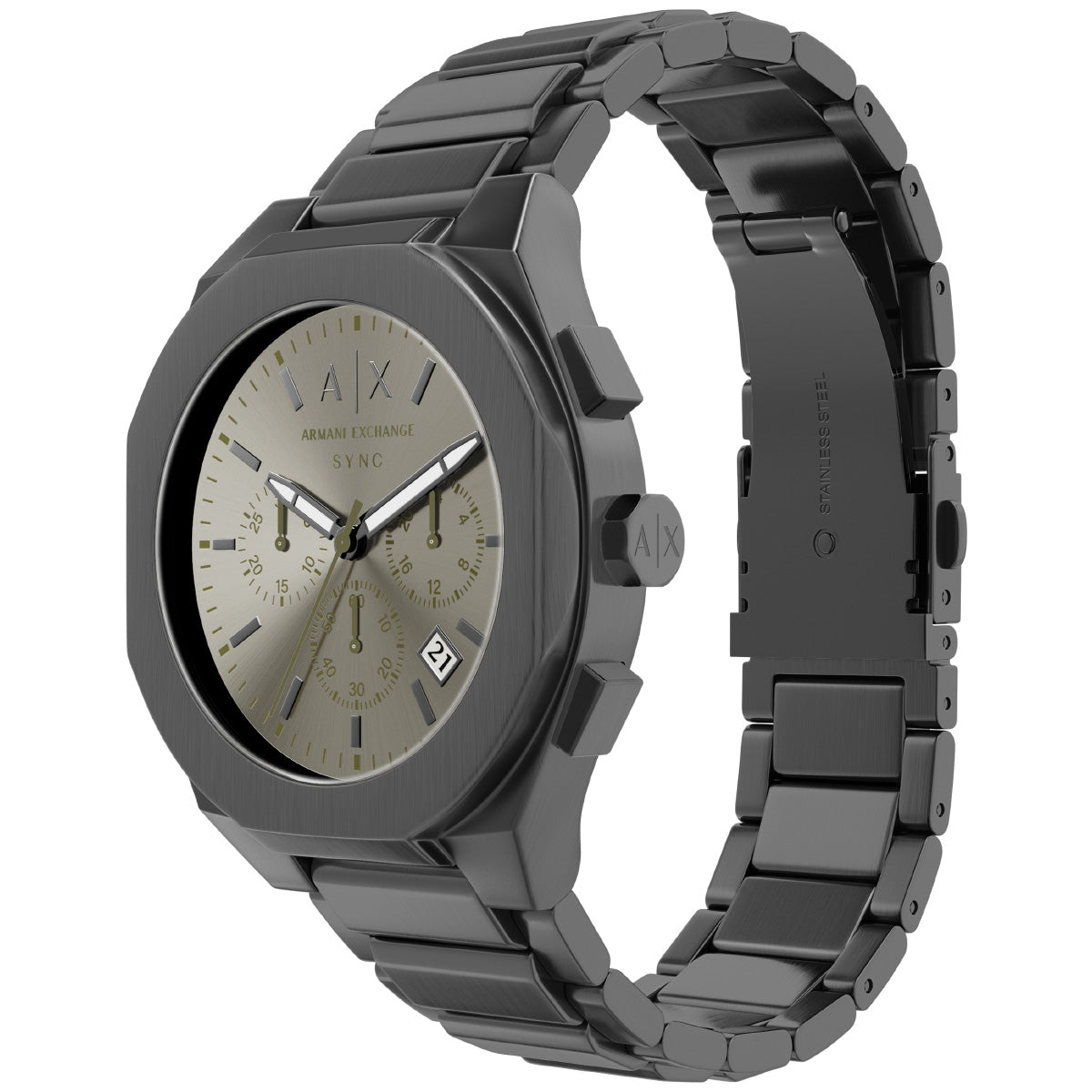 A|X アルマーニ エクスチェンジ ARMANI EXCHANGE 腕時計 メンズ クロノグラフ SYNC ステンレススチール AX4296【2026 新作】【60回分割手数料無料！】