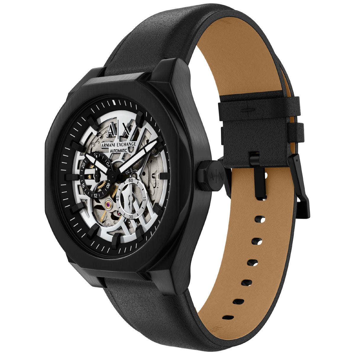 A|X アルマーニ エクスチェンジ ARMANI EXCHANGE 腕時計 メンズ 自動巻き SYNC レザー AX4297【2026 新作】【60回分割手数料無料！】