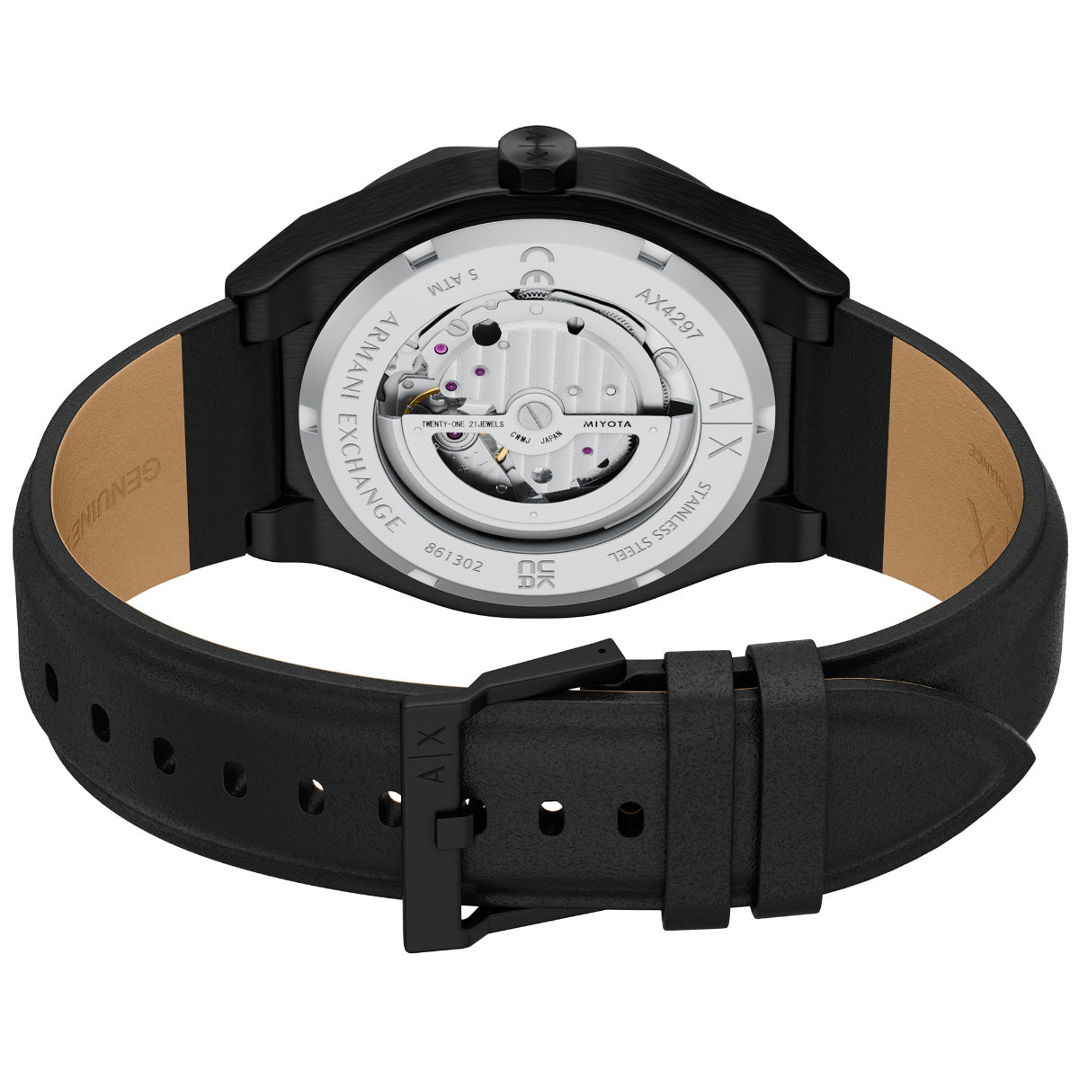 A|X アルマーニ エクスチェンジ ARMANI EXCHANGE 腕時計 メンズ 自動巻き SYNC レザー AX4297【2026 新作】【60回分割手数料無料！】
