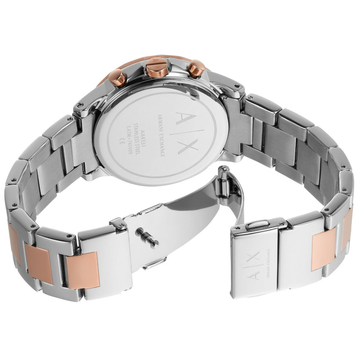 A|X アルマーニ エクスチェンジ ARMANI EXCHANGE 腕時計 レディース クロノグラフ ステンレススチールウォッチ AX4331