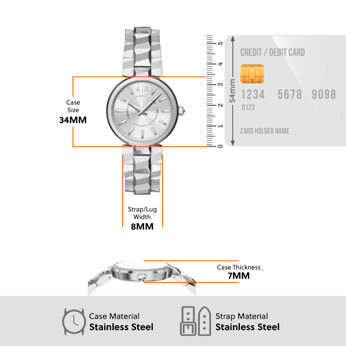 A|X アルマーニ エクスチェンジ ARMANI EXCHANGE 腕時計 レディース ステンレススチール AX4405【2026 新作】