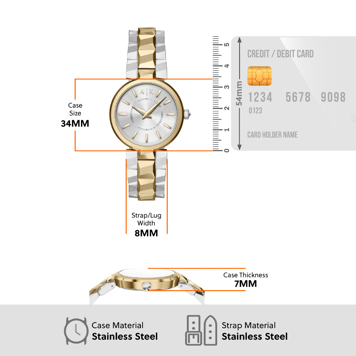A|X アルマーニ エクスチェンジ ARMANI EXCHANGE 腕時計 レディース ステンレススチール AX4406【2026 新作】